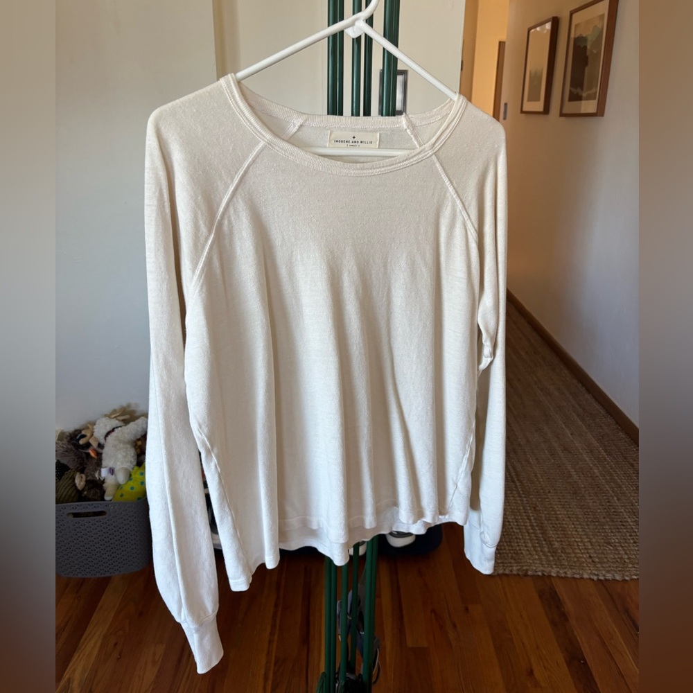 Imogene + Willie Raglan Tee - Ivory - Small